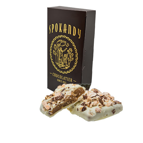 12 oz English Almond Toffee, White Chocolate
