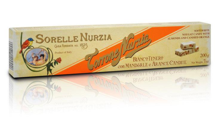 Sorelle Nurzia Soft Almond Torrone with Candied Orange